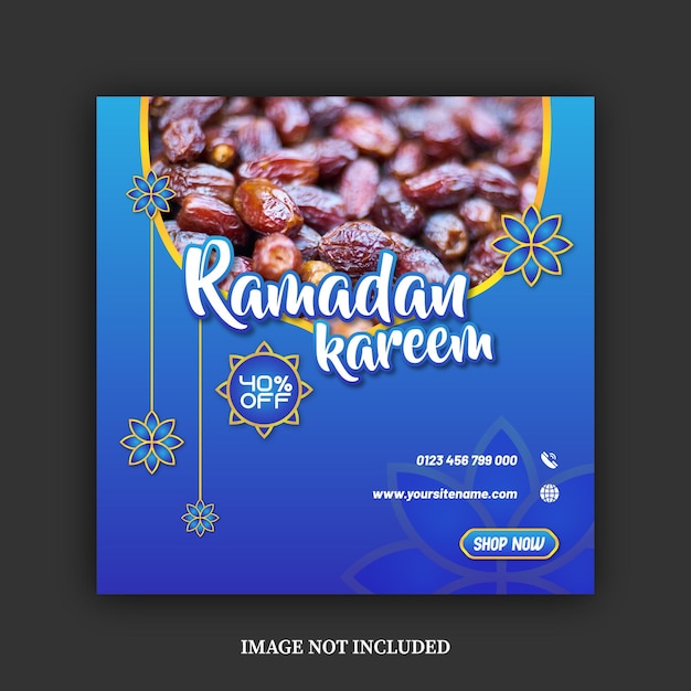 Creative vector Ramadan ads banner design template EPS vector file in layers for easy editing