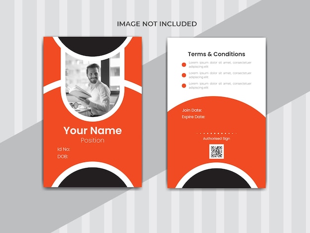 creative vector unique corporate id card design template