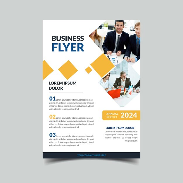 Vector creative vector vertical corporate flyer template