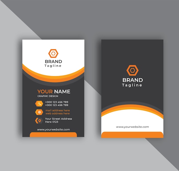 Creative Vertical Business Card