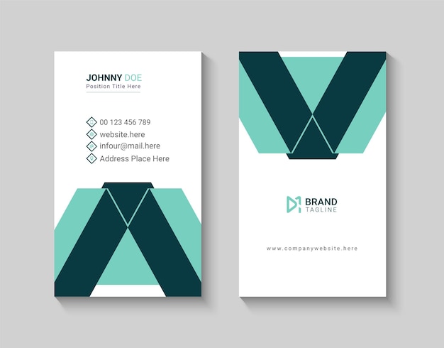 Creative vertical business card