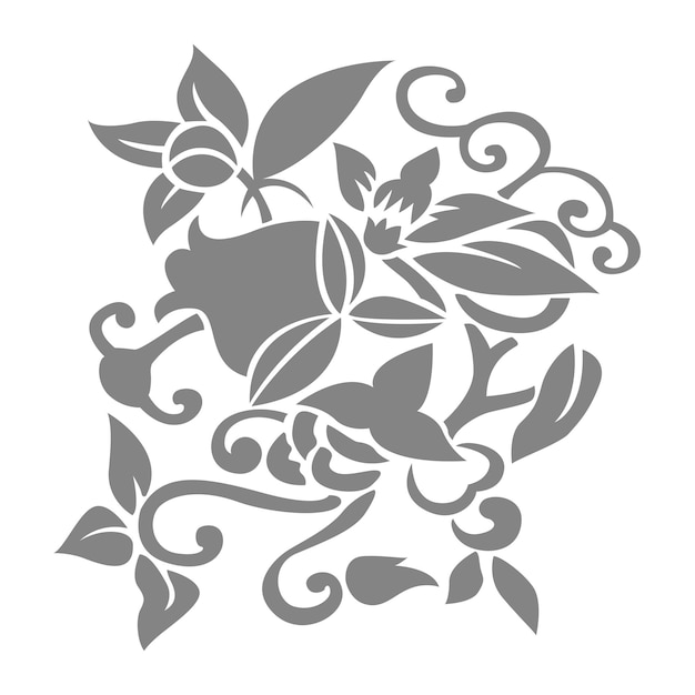 Вектор Креативный винтажный цветочный татуировочный векторный дизайн 1