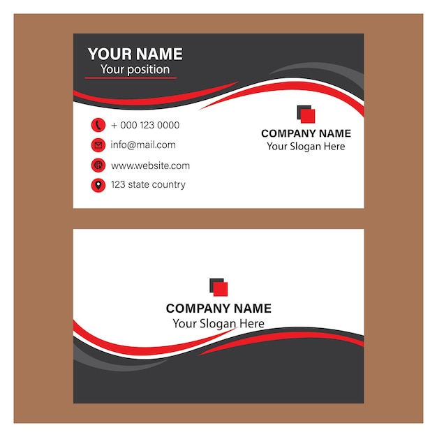 Creative visiting card template business card design