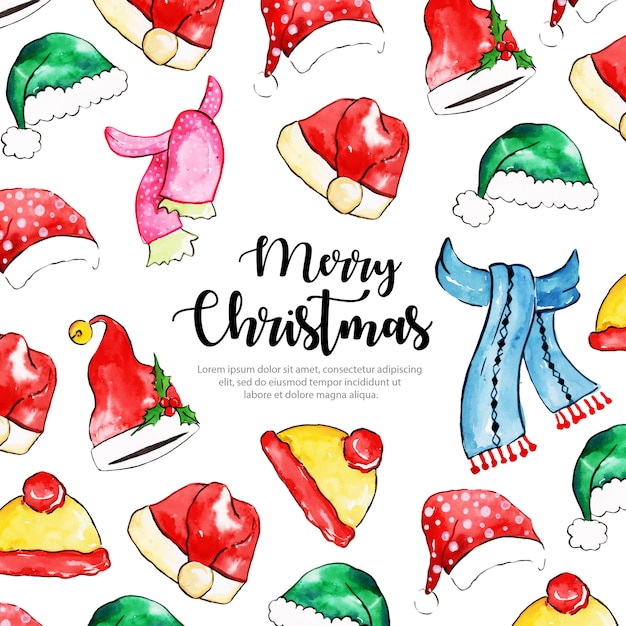 Creative Watercolor Christmas Background