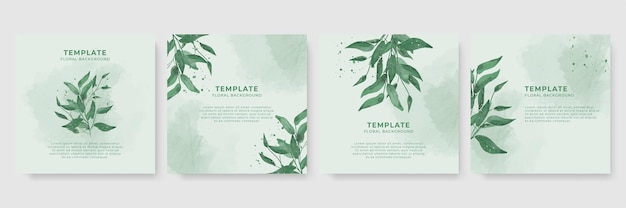 Creative watercolor social media design