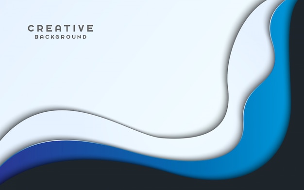 Creative wave presentation background.