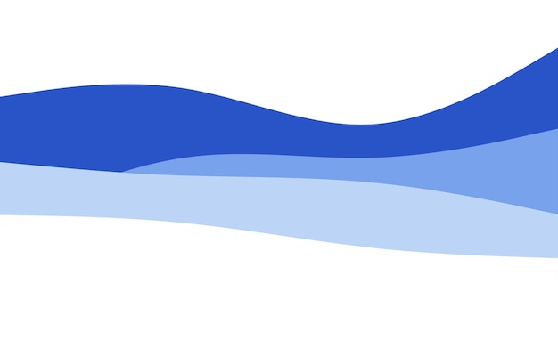 Творческие волны Синий фон Динамическая композиция форм Векторная иллюстрация