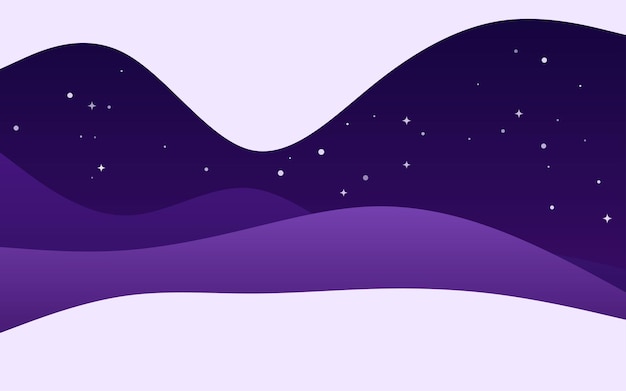 Creative waves night purple background dynamic shapes composition vector illustration