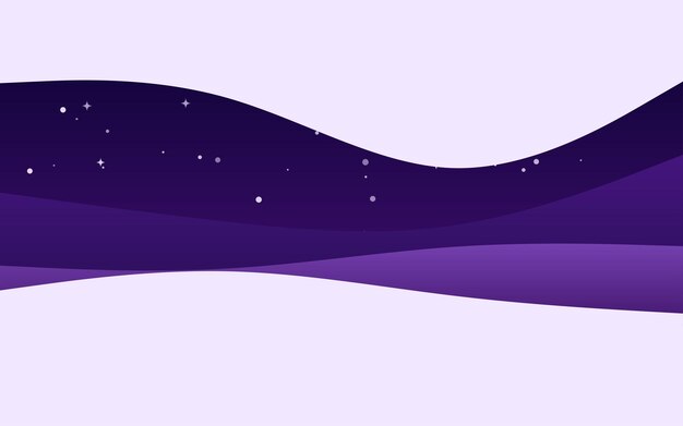 Creative waves night purple background dynamic shapes composition vector illustration