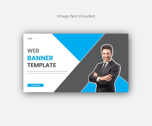 Vector creative web banner design template