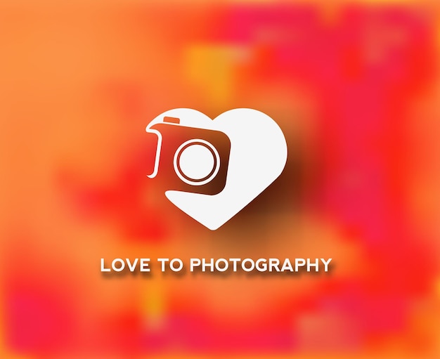 Creative wedding photographer logo template design