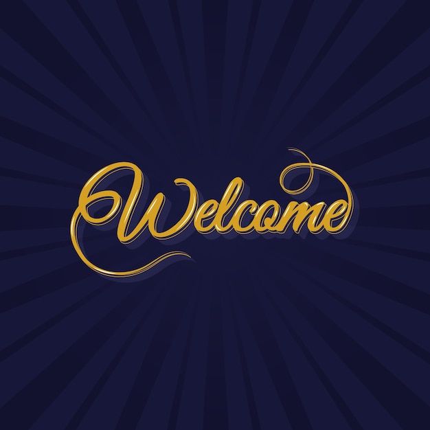 Creative welcome banner design