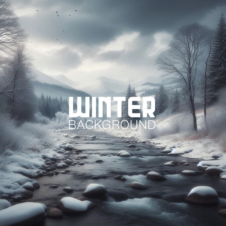 Vector creative winter background