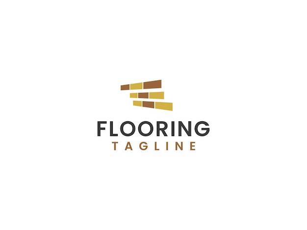 Vector creative wood flooring logo template