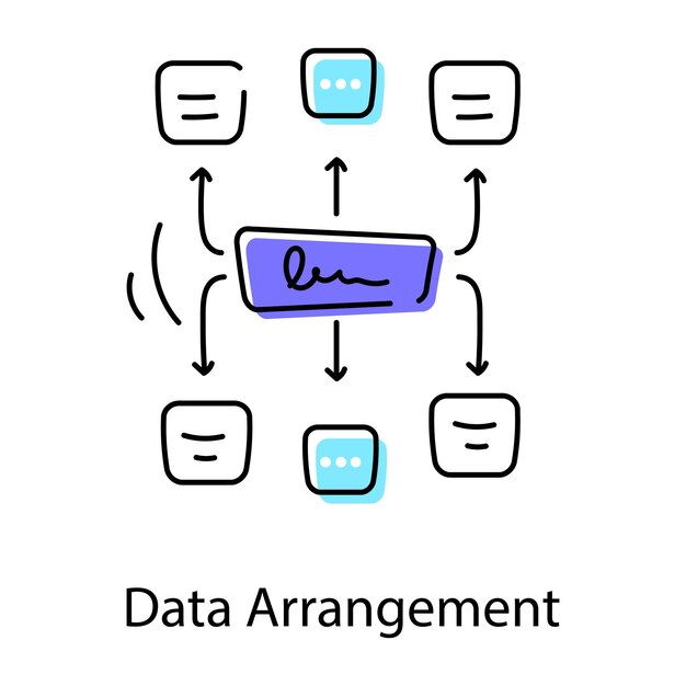 Creative Workflow Doodle Icon