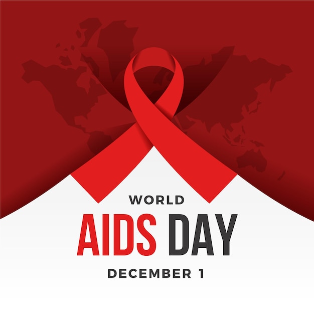 Creative world aids day illustration