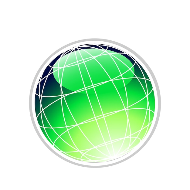 Creative world globe sphere vector design