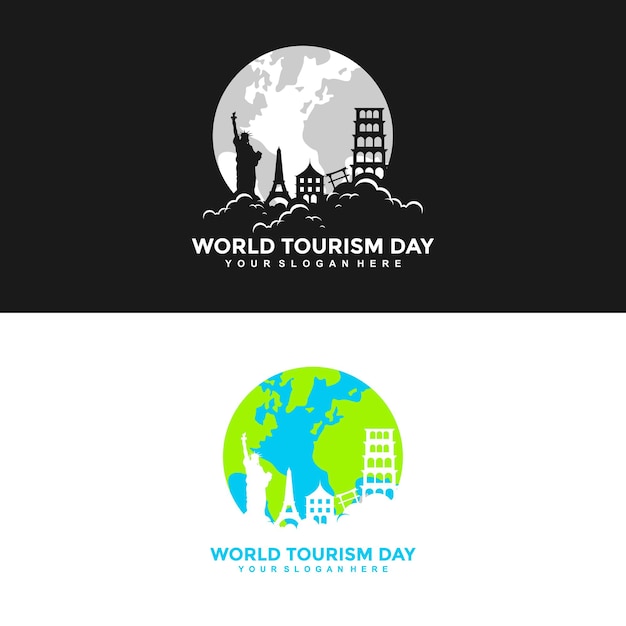 Creative world tourism day design concepts illustrations vectors