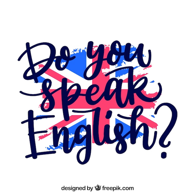 Vector creative do you speak english background