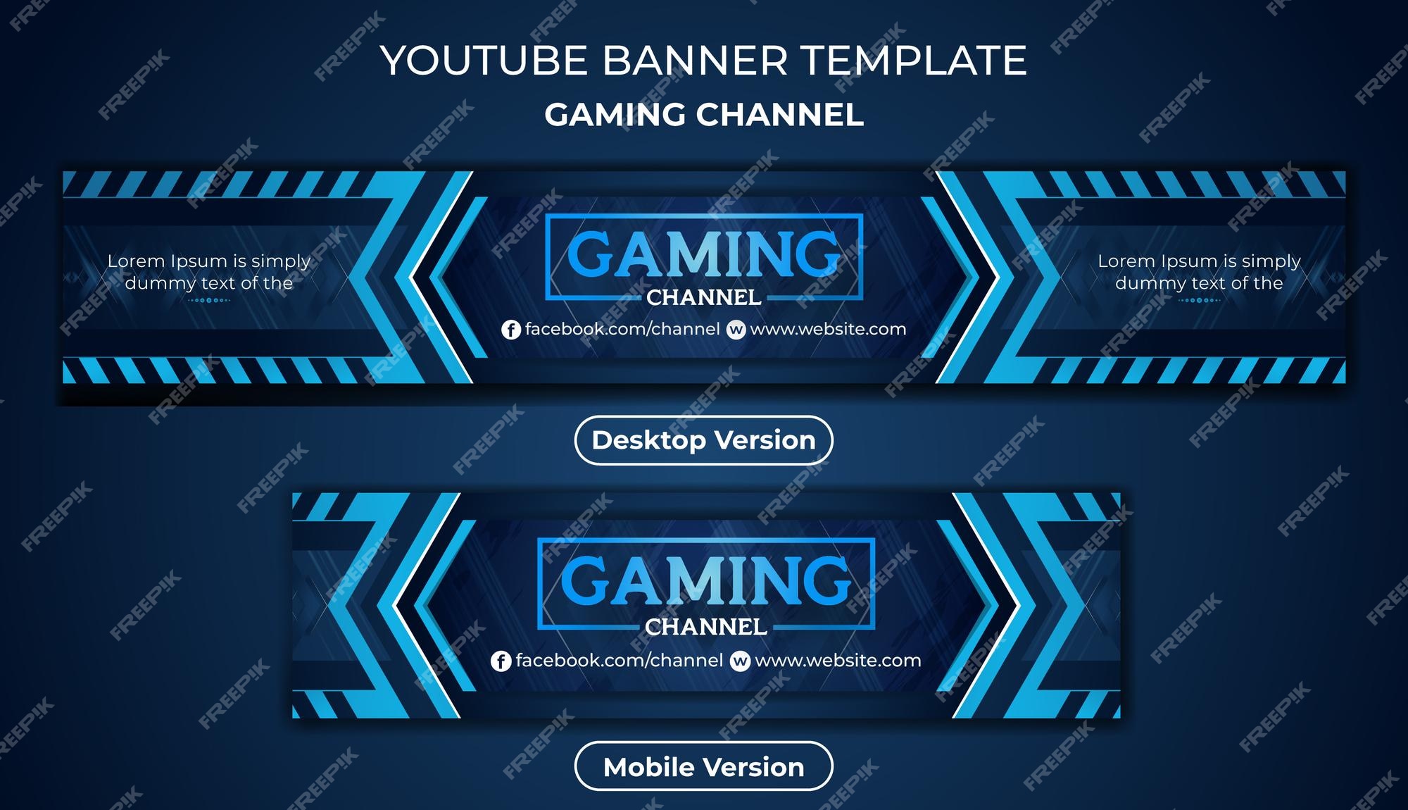 36  Gaming Channel Banner Templates - Design Hub