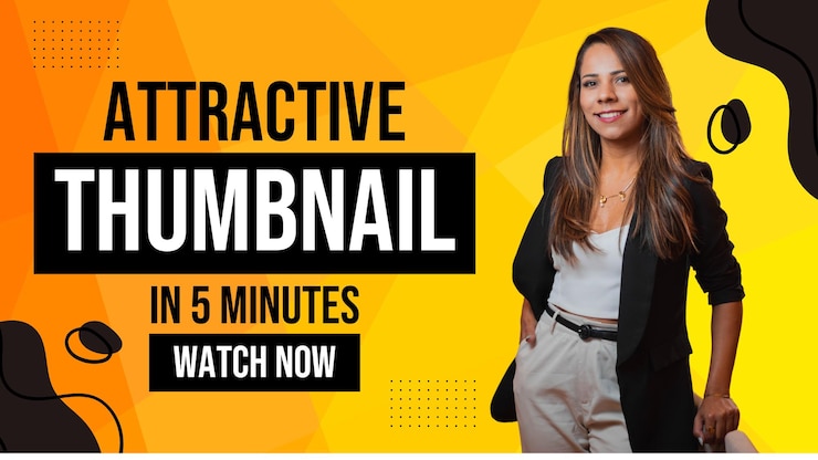 Vector creative youtube thumbnail ready to use