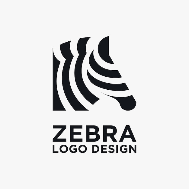 Creative zebra logo design