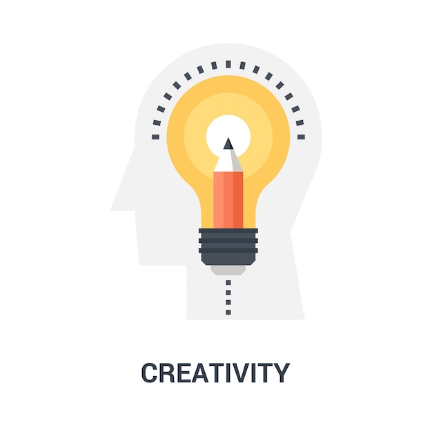 Creativiteit icoon concept