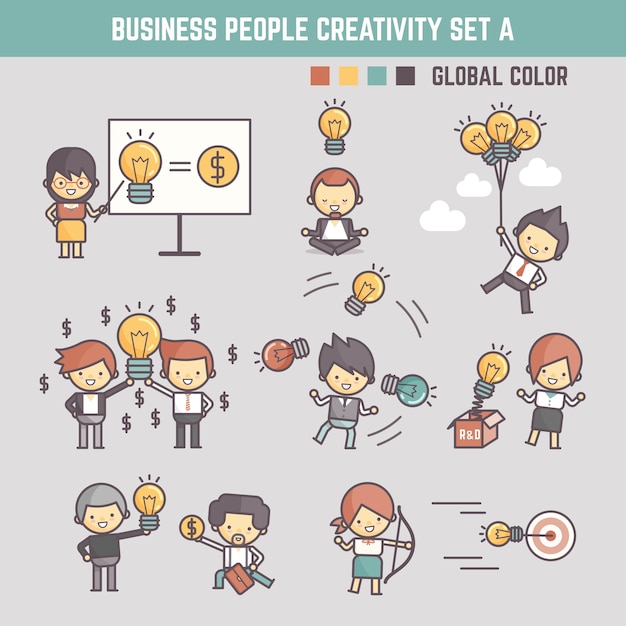 Creativity business people concept