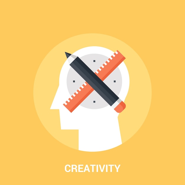 Creativity icon concept