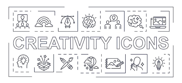 Creativity line banner