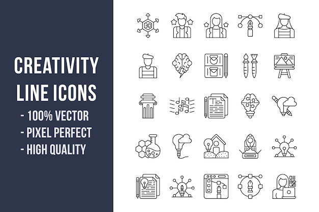 Creativity Line Icons