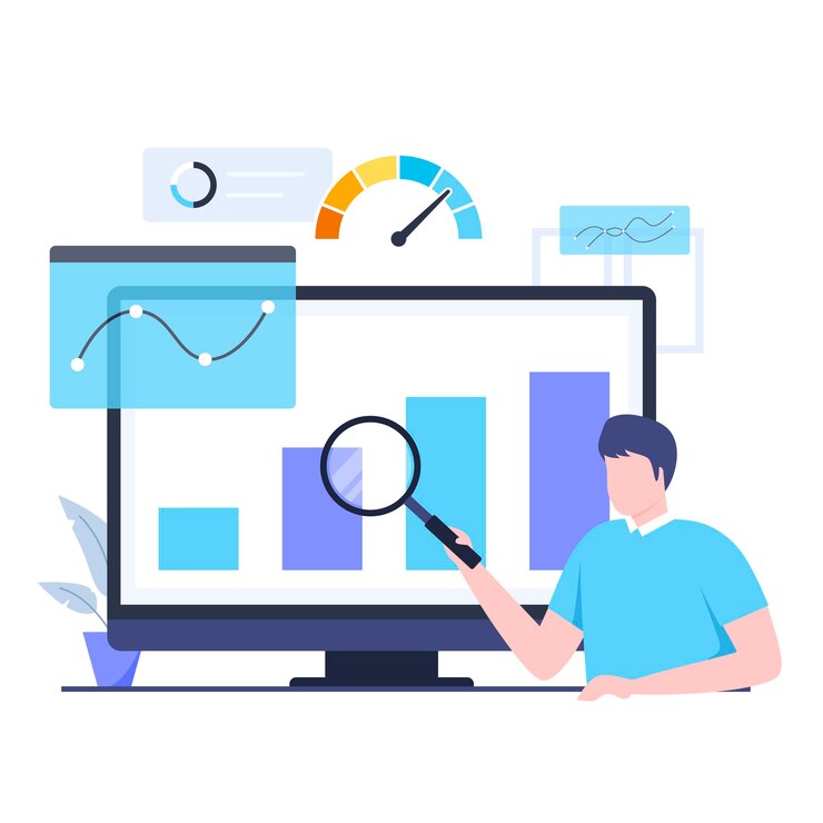 Vector credit assessment illustration landing page