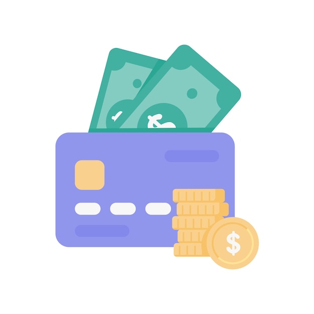 Credit card for cash withdrawal and payment