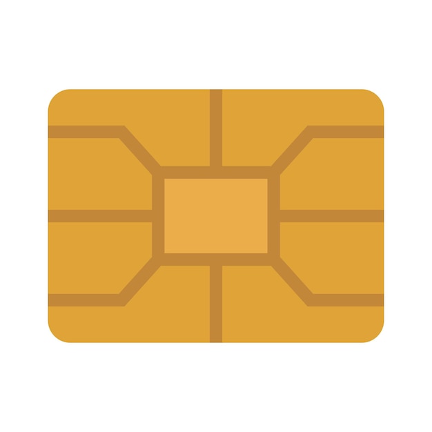 Vector credit card chip vector graphic clipart