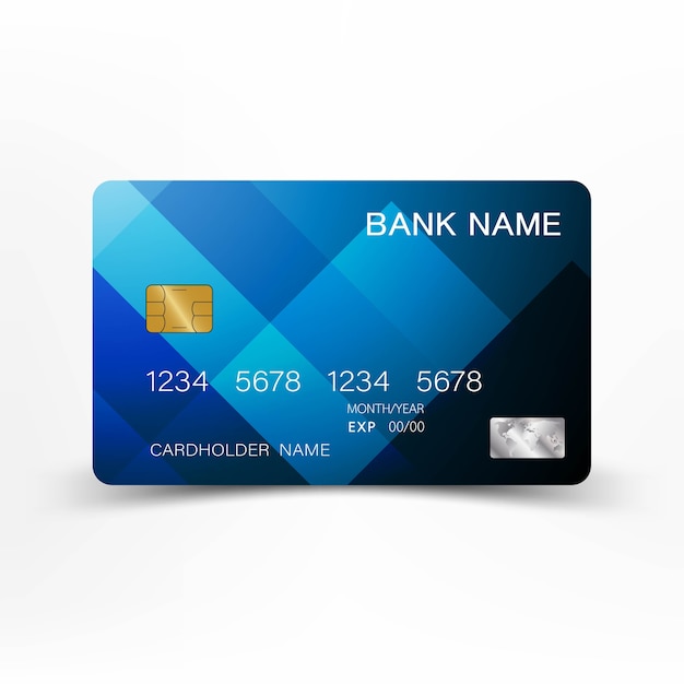 Credit card design. 