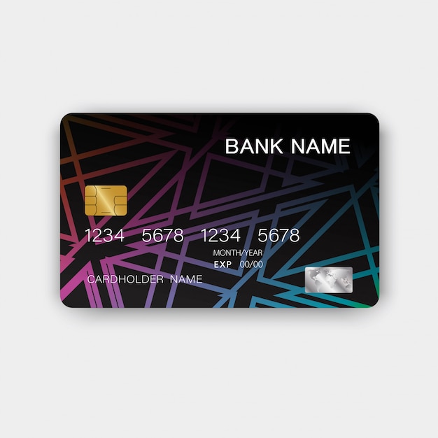 Vector credit card design.