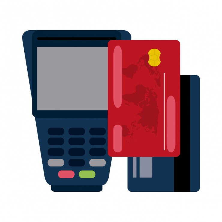 Vector credit card and electronic payment