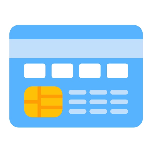 Vector credit card flat illustration