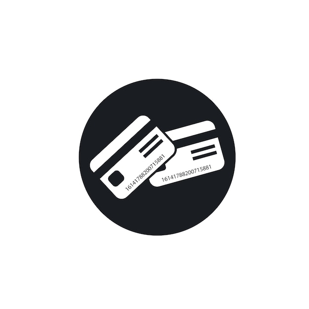 Credit card icon vector illustration concept design template