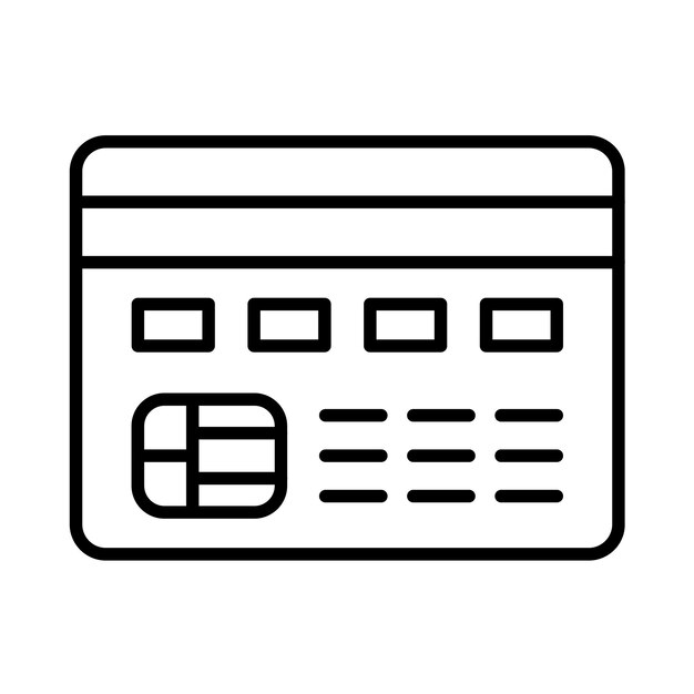 Credit Card Line Illustration