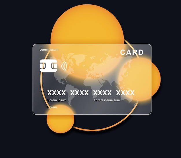 Vector credit card mockup