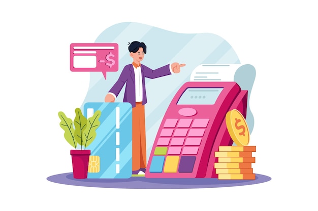 Credit Card Payment Illustration concept