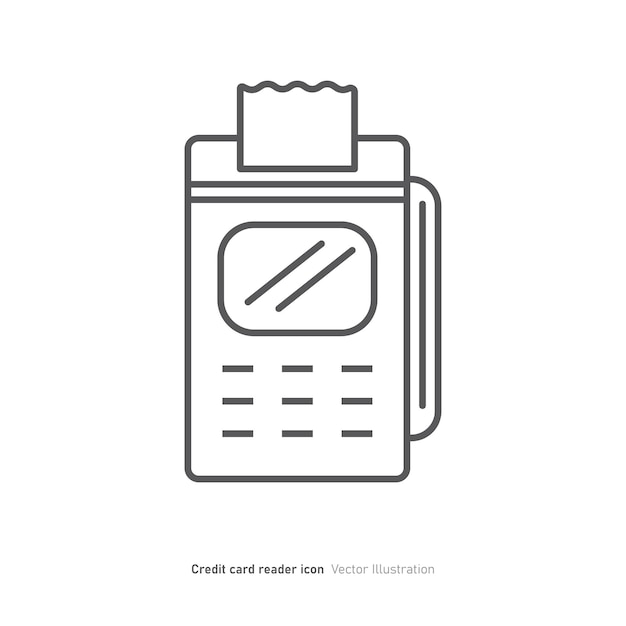 Credit card reader icon design vector illustration