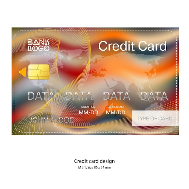 Credit card template