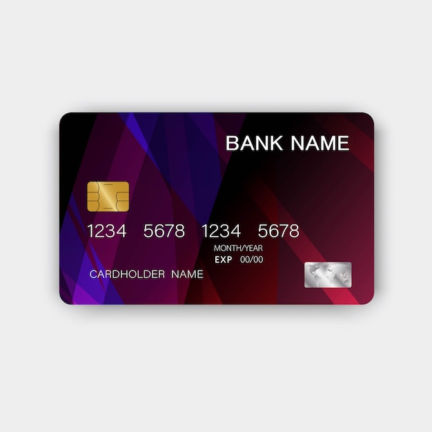 Credit card. With inspiration from the abstract.  