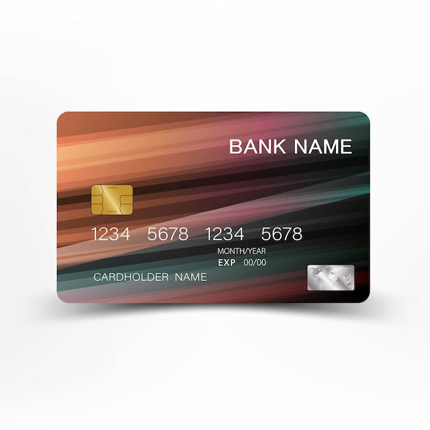 Vector credit card.