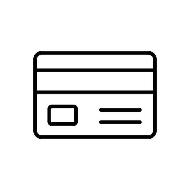 creditcard icoon vector ontwerp sjabloon eenvoudig en schoon