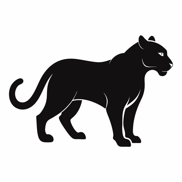 Creëer een honden silhouet vector stijl met witte achtergrond