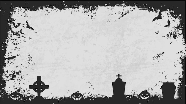 Creepy background with frames for halloween