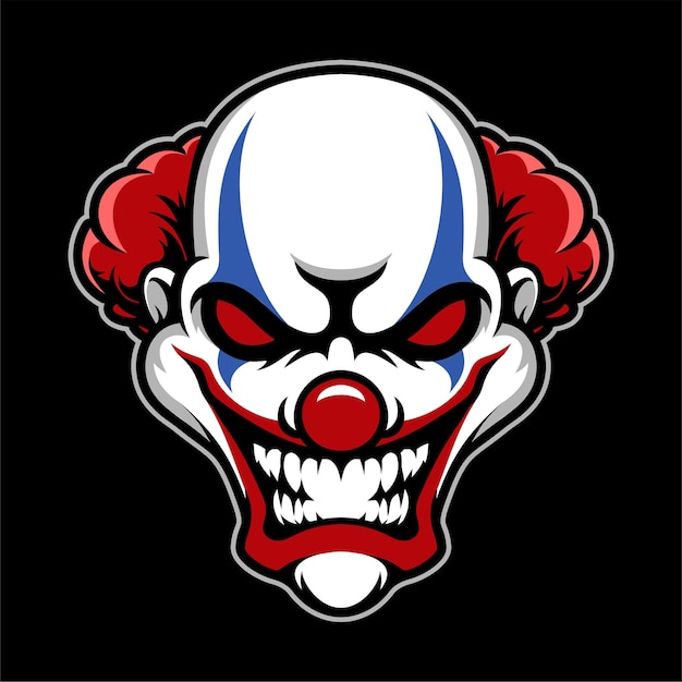 creepy clown mascot